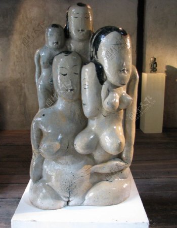 雕塑女人体图片