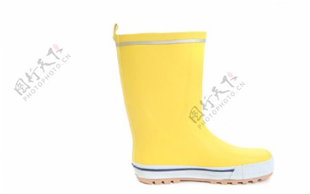 时尚黄色女士雨靴图片