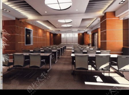 招商银行泉州分行办公楼大会议室图片