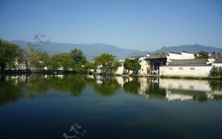 安徽宏村南湖风景照图片