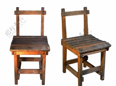 怀旧木质椅子图片
