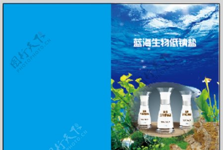 蓝海生物低钠盐宣传手图片