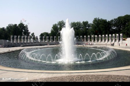 华盛顿二战纪念广场图片