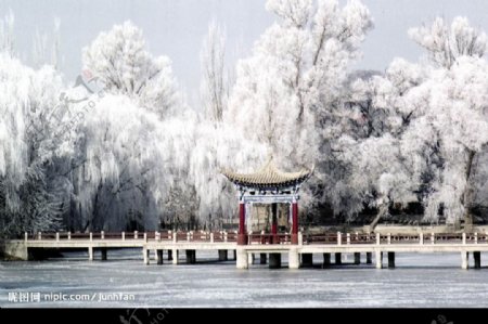 胜迹雪景图片