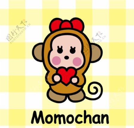 马骝仔Monkichi的朋友Momochan图片