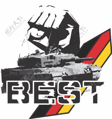 德国坦克t恤图样设计图片