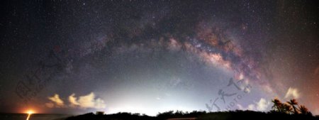 永兴岛银河全景图片