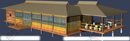 建筑MAX模型观景台图片