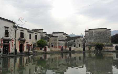 宏村古建筑图片