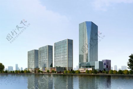 商务大楼景观设计图片