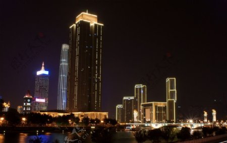 津城夜景图片