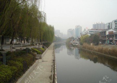 护城河风景图片