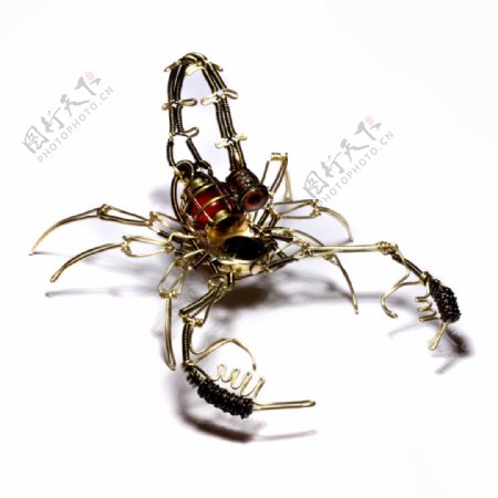 蒸汽朋克蝎子雕塑图片