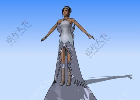 游戏人物3D模型图片