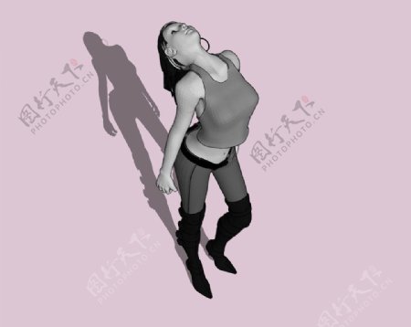 妖娆女人3D模型图片