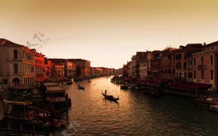威尼斯的黄昏图片