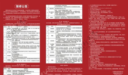 装修公示牌图片