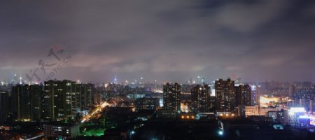 城区夜景图片