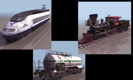 9款火车模型图片