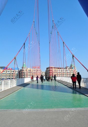 吊桥桥面图片