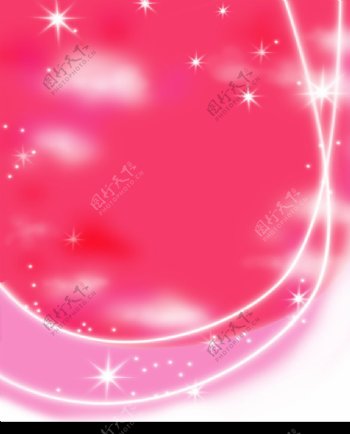 星星天空粉紅背景图片