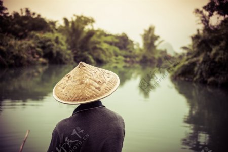 广西桂林渔夫图片