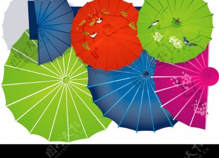 中国传统风格的伞图片
