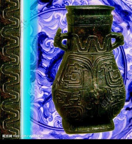 青铜器皿瓶图片