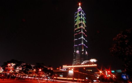 絶美台灣一0一大樓聖誕夜图片