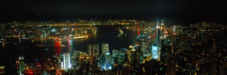 香港夜景高清巨幅图片