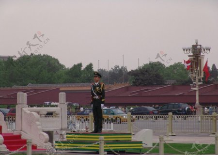 国旗护卫队哨兵图片
