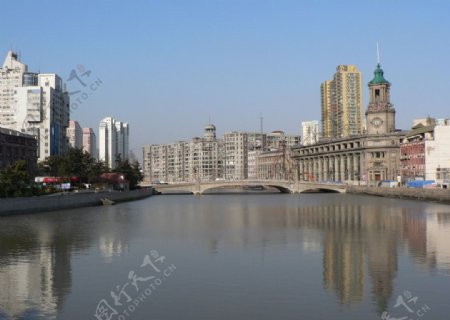 上海苏州河岸景图片
