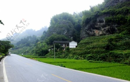 茶亭村公路图片