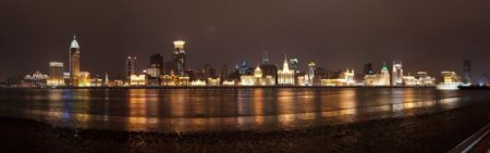 上海外滩夜景全貌图片