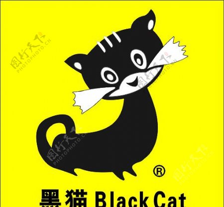 黑猫矢量标志cdr图片