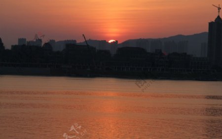 湘江江边风光图片