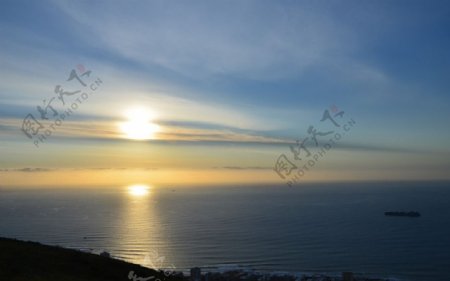 南非旅游海上落日图片