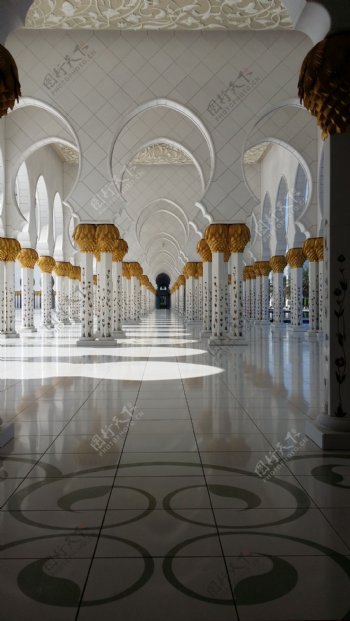 清真寺走廊图片