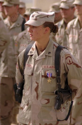 肯塔基陆军国民警卫队女中士利奥恩海丝特图片
