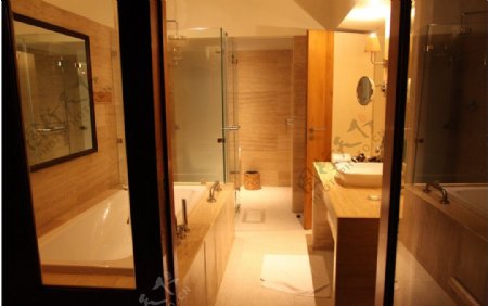 马尔代夫透明浴室图片