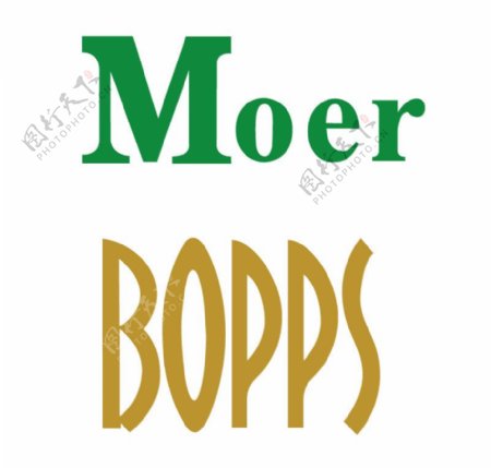 Moer摩尔BOPPS博升logo图片