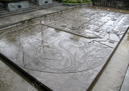 平江图地面浮雕图片