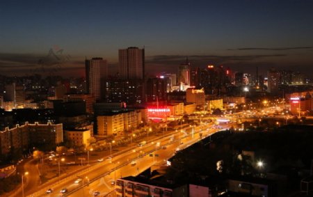 乌鲁木齐市夜景图片