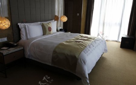 洲际酒店房间图片