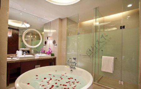 酒店客房浴缸图片