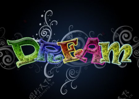 DREAM字体设计创意图片