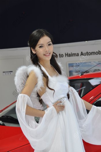 2009广州车展模特白云天使图片