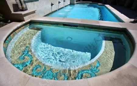 别墅游泳池图片