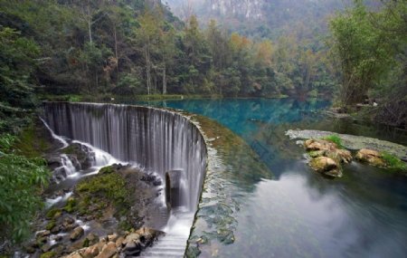 瀑布风光风景图片