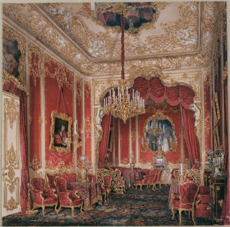 宫殿宴会厅油画图片